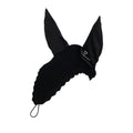Knitted fly veil with elastic front strap