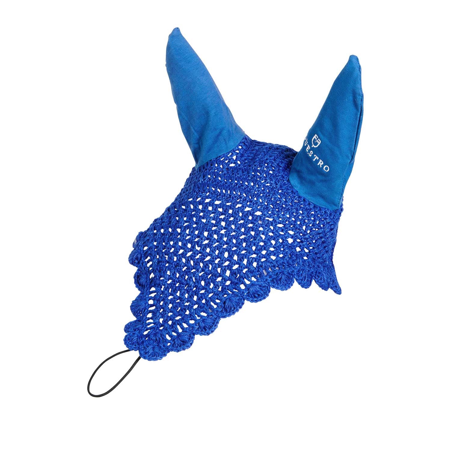 Equestro Knitted fly veil with elastic front strap
