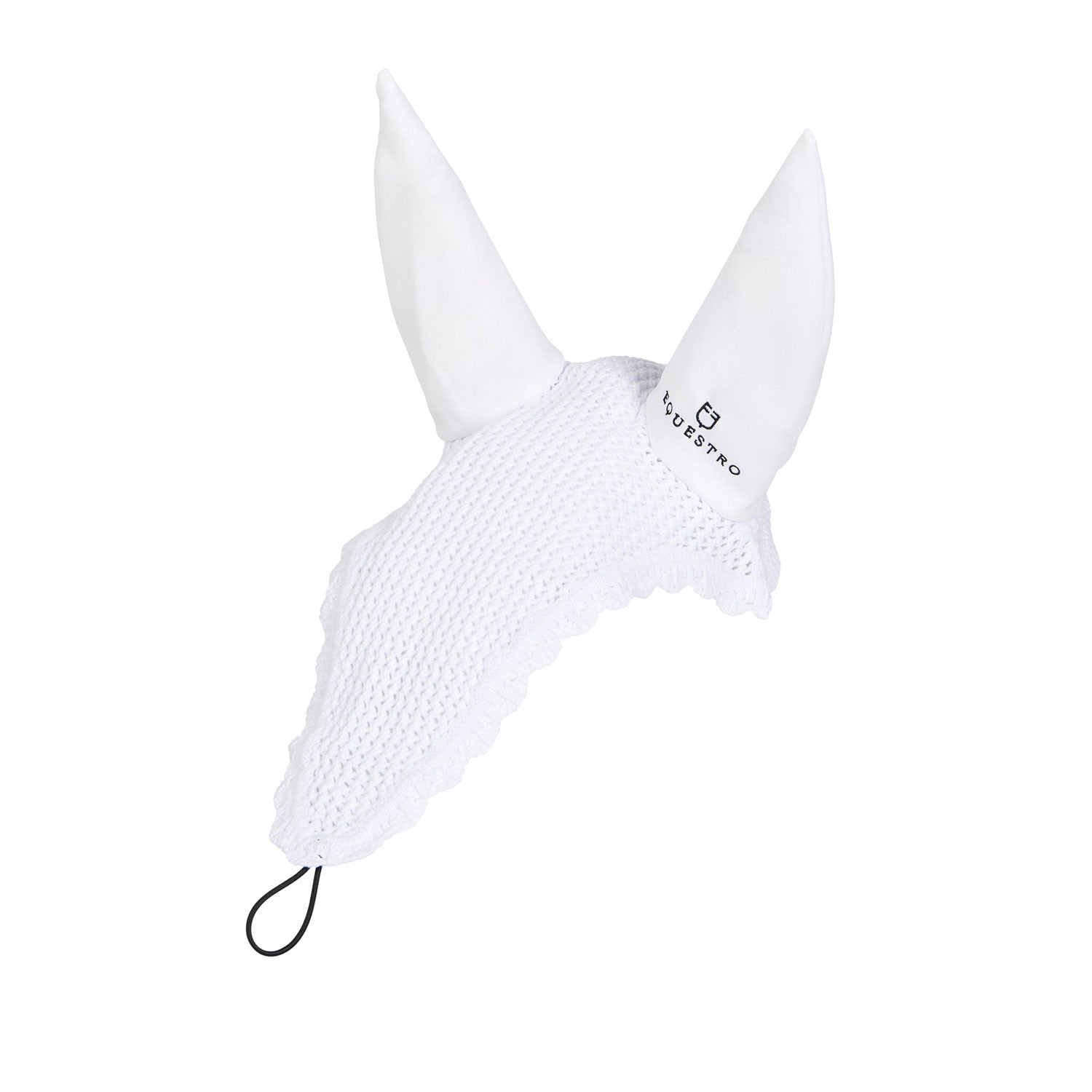 Equestro Knitted fly veil with elastic front strap