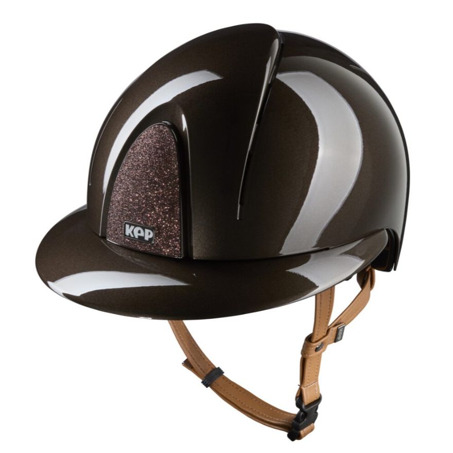 Kep Smart Nova- Metal Polish Brown Star Polo Visor (chinstrap beige)