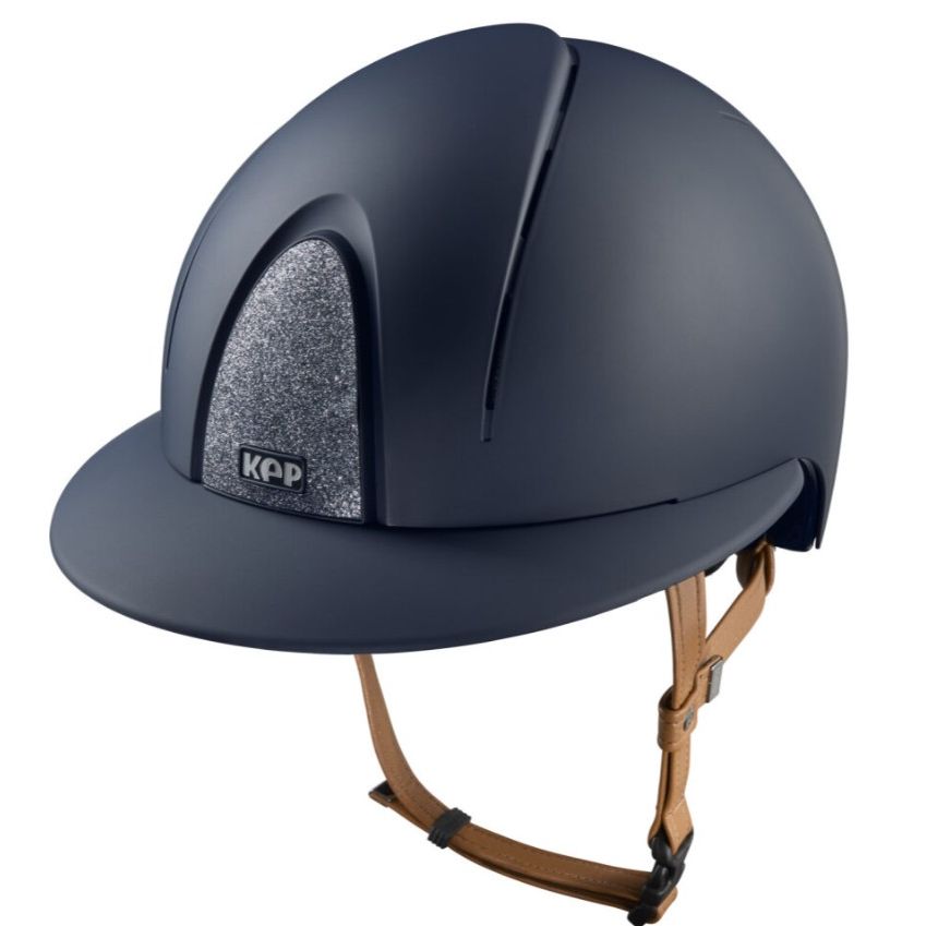 Kep Smart Nova- Textile Blue Star Silver Polo Peak and Chinstrap Beige