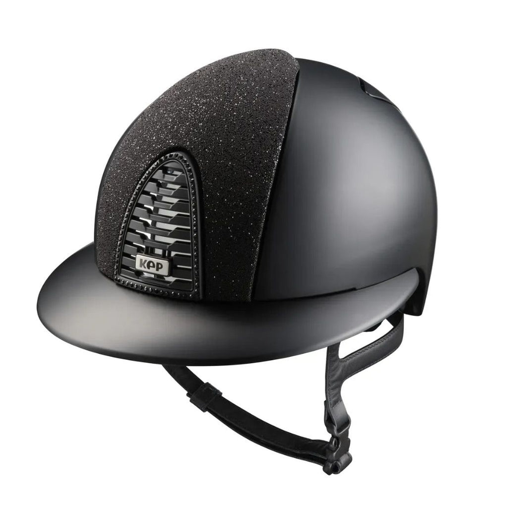 Kep Cromo2 - Vanity- Textile Black with Vanity top, crystal frame and polo peak