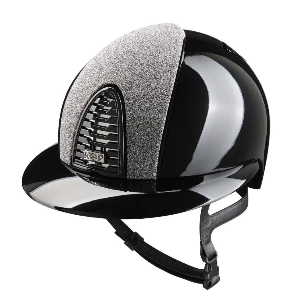 Kep Cromo2 - Vanity- Polish Black Polo with vanity silver front and black crystal logo