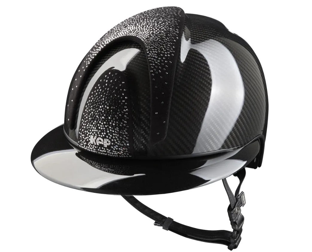 Kep Cromo2 - E-Light - Carbon-  Shine Black - Nebula Silver Front Polo Visor