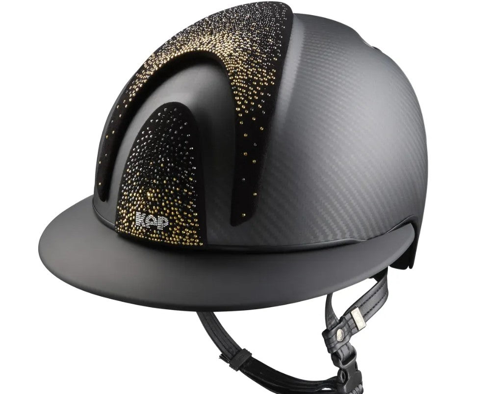 Kep Cromo2 - E-Light - Carbon-  Matt Black - Nebula Gold Front - Polo Visor