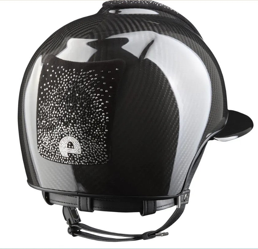 Kep Cromo2 - E-Light - Carbon-  Shine Black - Nebula Silver Front Polo Visor