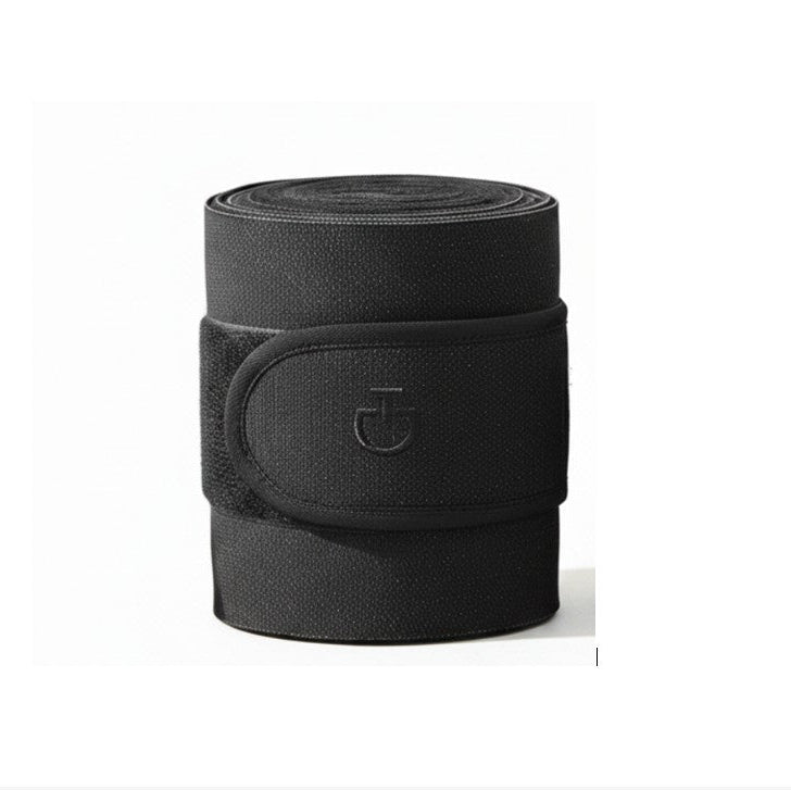 Cavalleria Toscana Jersey Fleece Bandage Set of 2 - Black-Grey