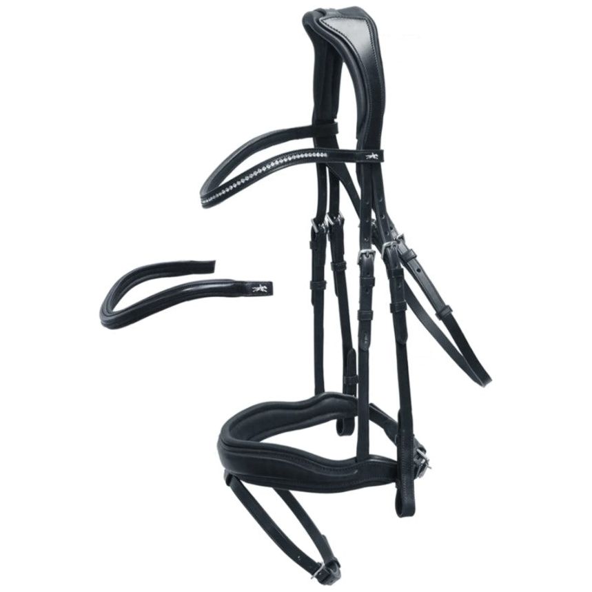 Schockemohle Concord Snaffle Bridle - 2 Full Black left