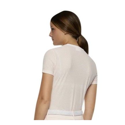 Cavalleria Toscana Perforated Jersey Striped T-Shirt- TSD057