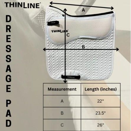 ThinLine Dressage Square Pad