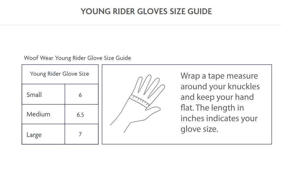 Woof Wear Young Rider Pro Glove - Black - 1 left large
