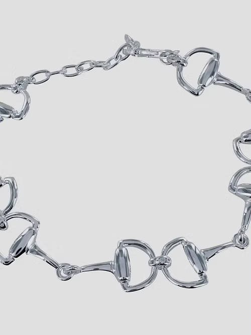 Stirrup & Lead - Sterling Silver Snaffle Bracelet