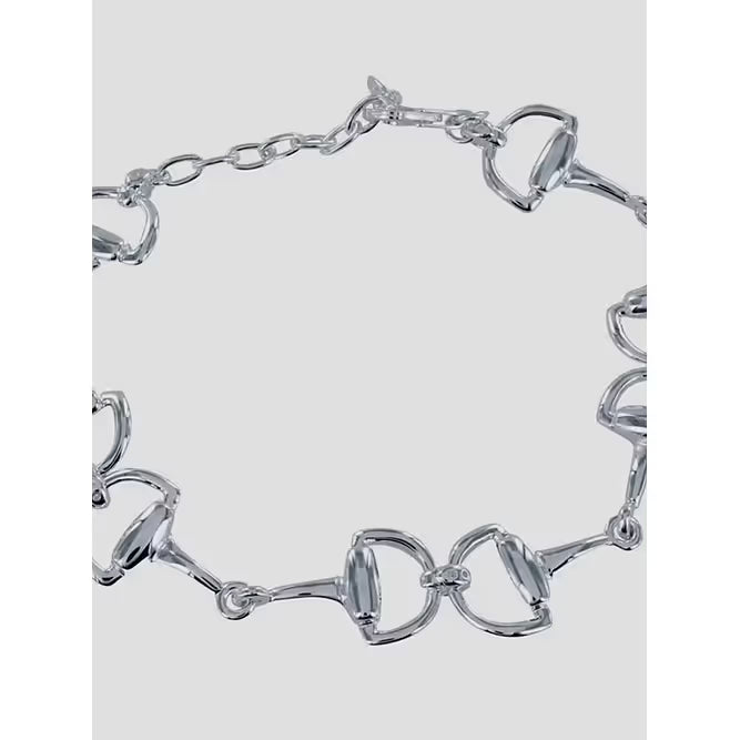 Stirrup & Lead - Sterling Silver Snaffle Bracelet