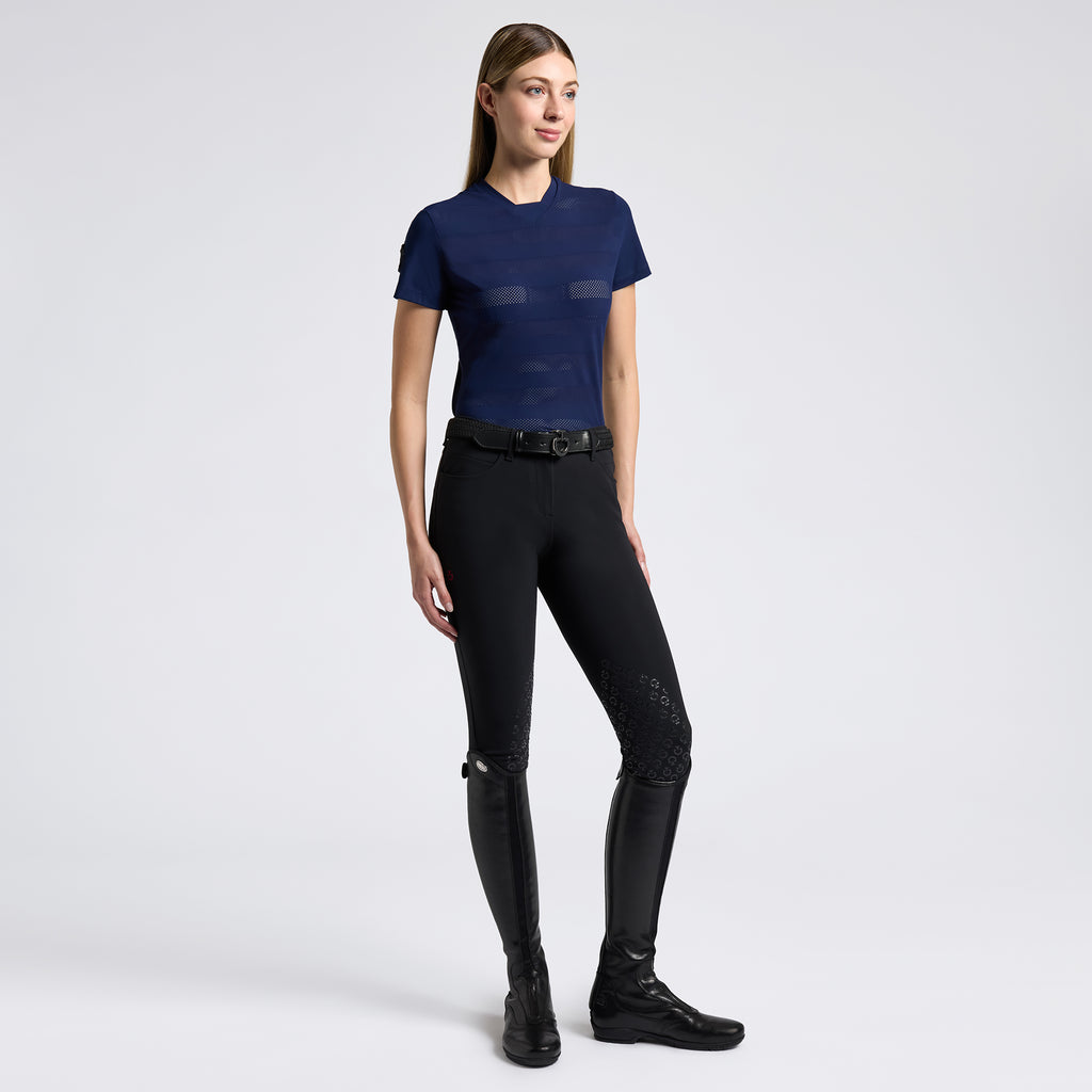 Cavalleria Toscana SS25 Perforated Jersey T-shirt- TSD087