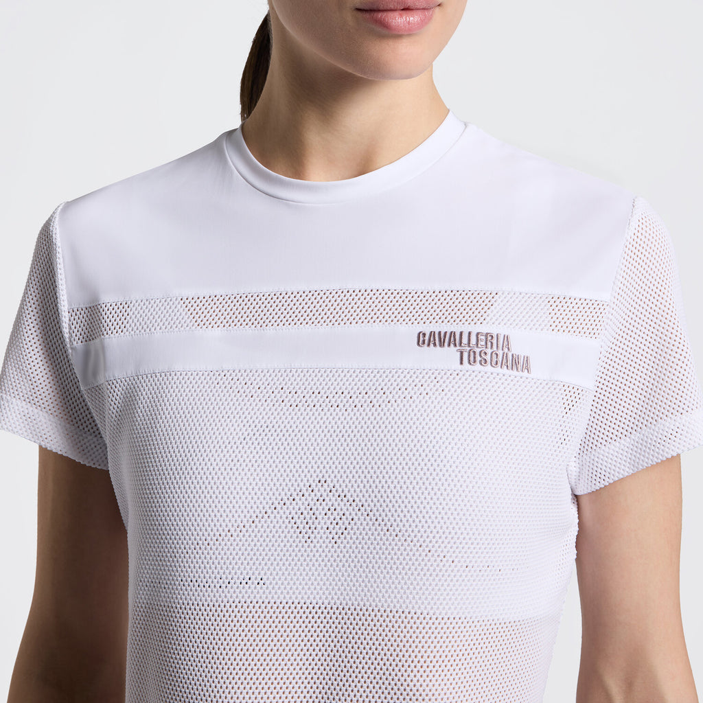 CT SS26 Perforated T-Shirt- White