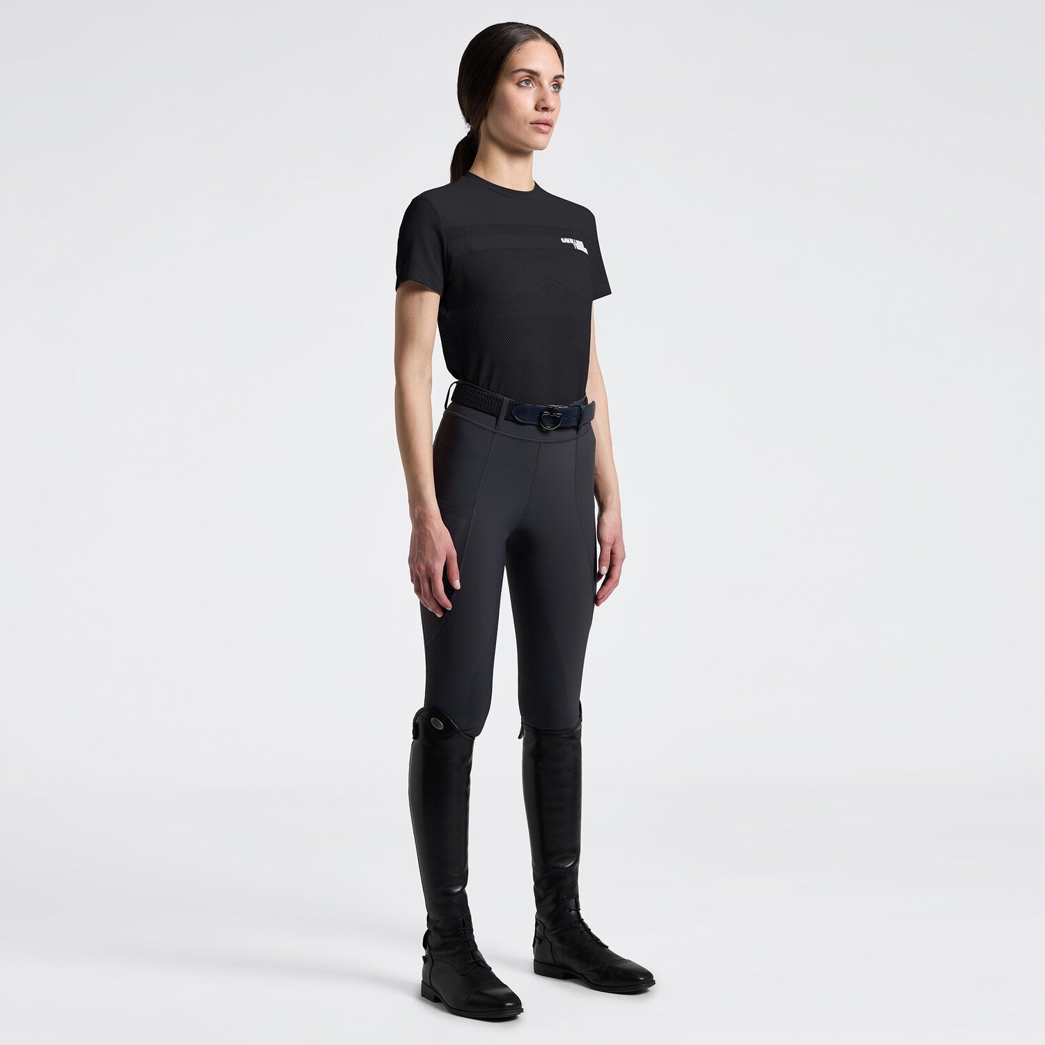 CT SS26 Perforated T-Shirt- Charcoal