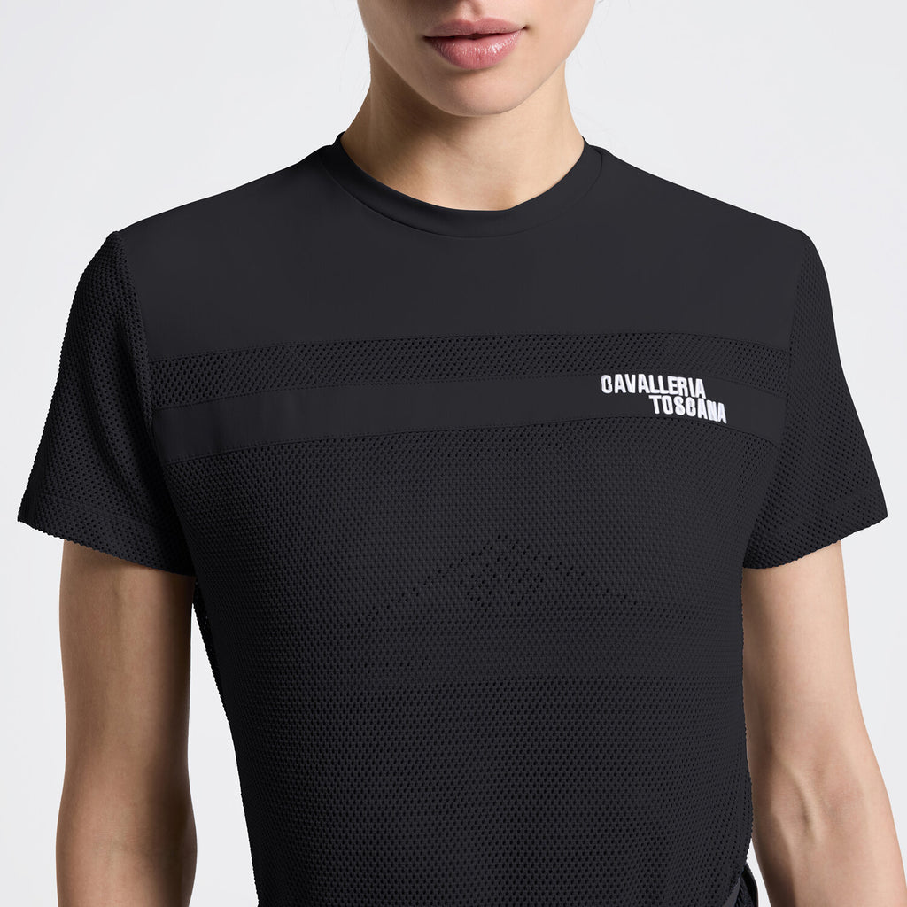CT SS26 Perforated T-Shirt- Charcoal