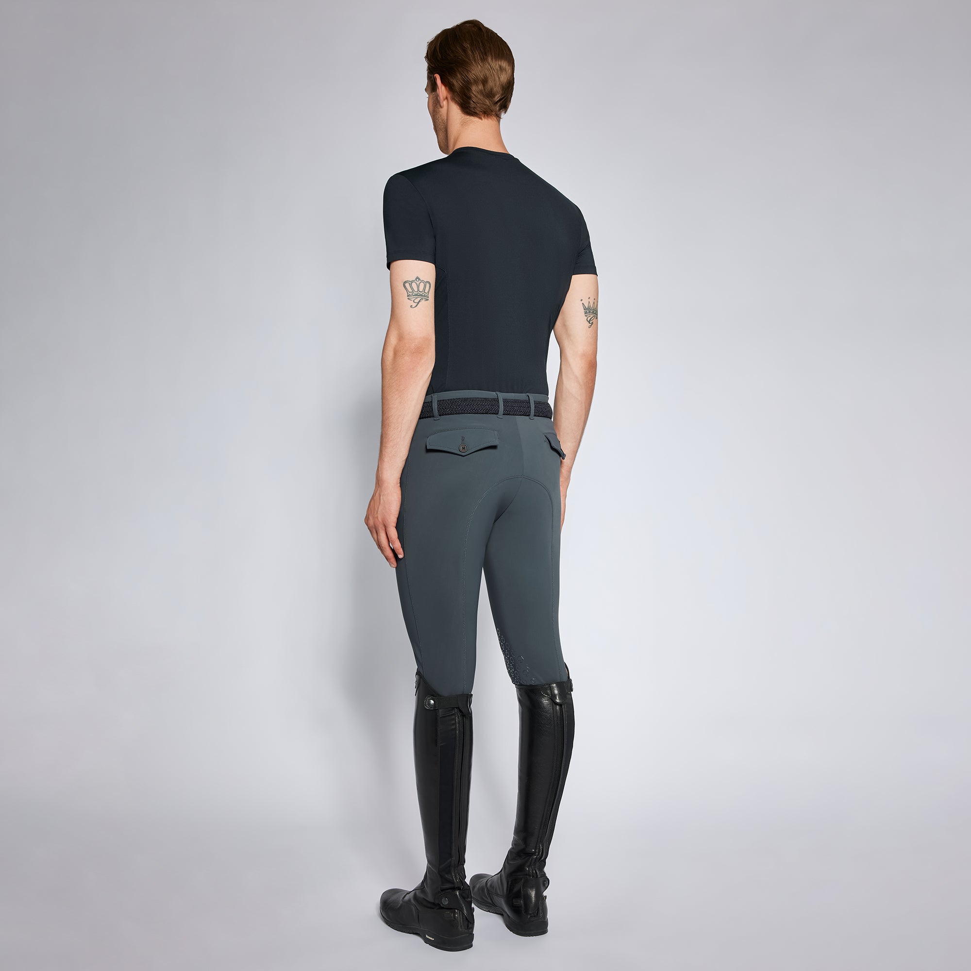 Cavalleria Toscana Mens Jersey Mesh TShirt - Dark Navy S