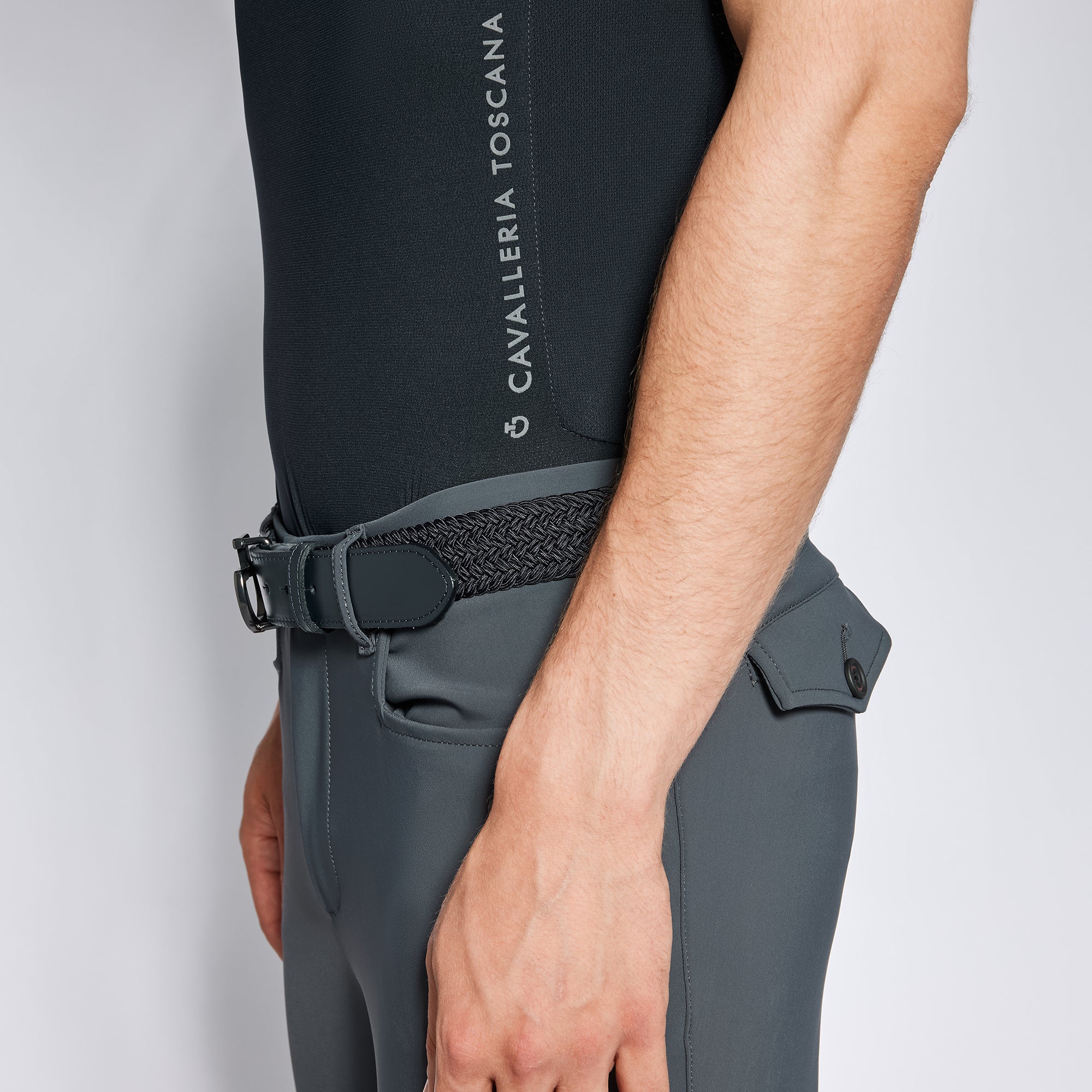 Cavalleria Toscana Mens Jersey Mesh TShirt - Dark Navy S