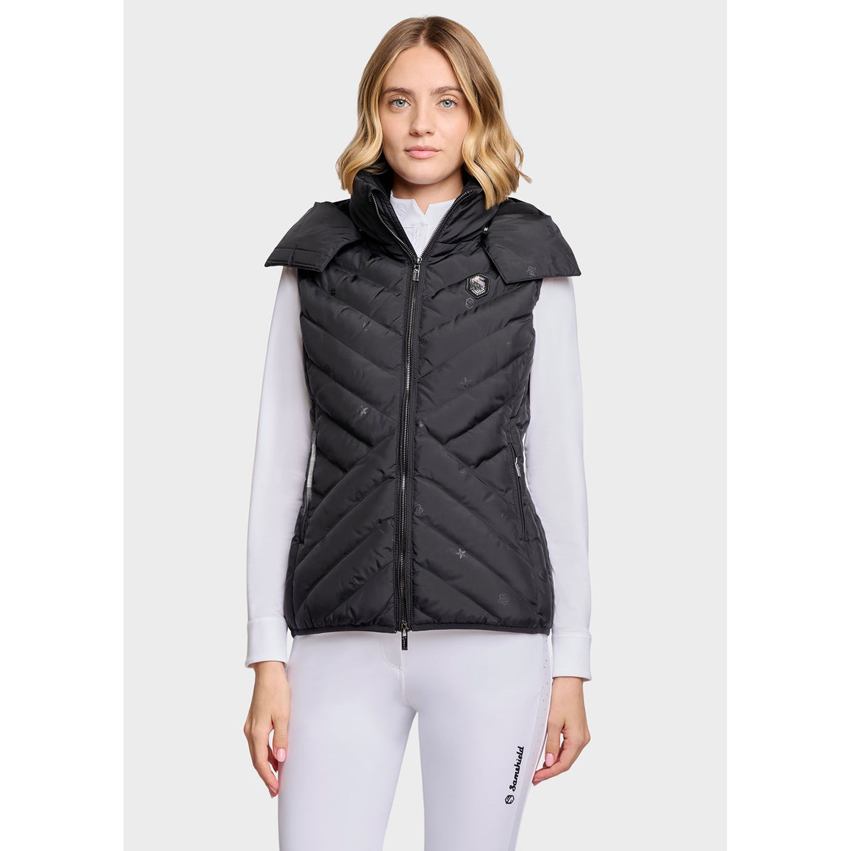Samshield AW26 Chamonix Emblem Edition - Sleeveless Puffer - Black