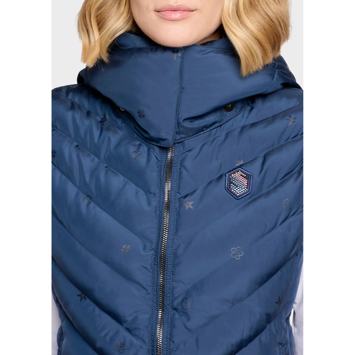 Samshield AW26 Chamonix Emblem Edition - Sleeveless Puffer - Galactic Blue