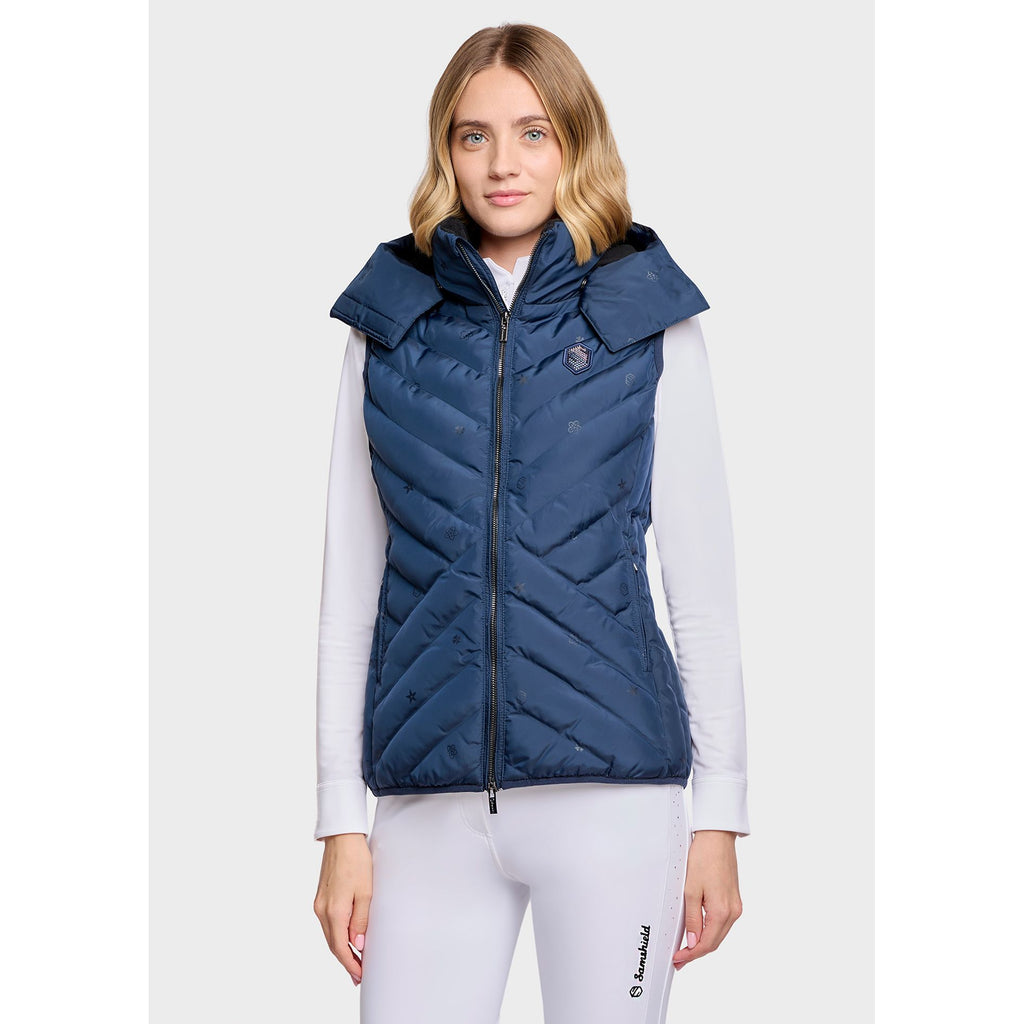 Samshield AW26 Chamonix Emblem Edition - Sleeveless Puffer - Galactic Blue