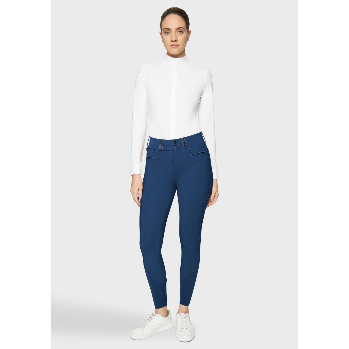 Samshield AW26 Claranova Full Grip Breeches - Cosmic Blue