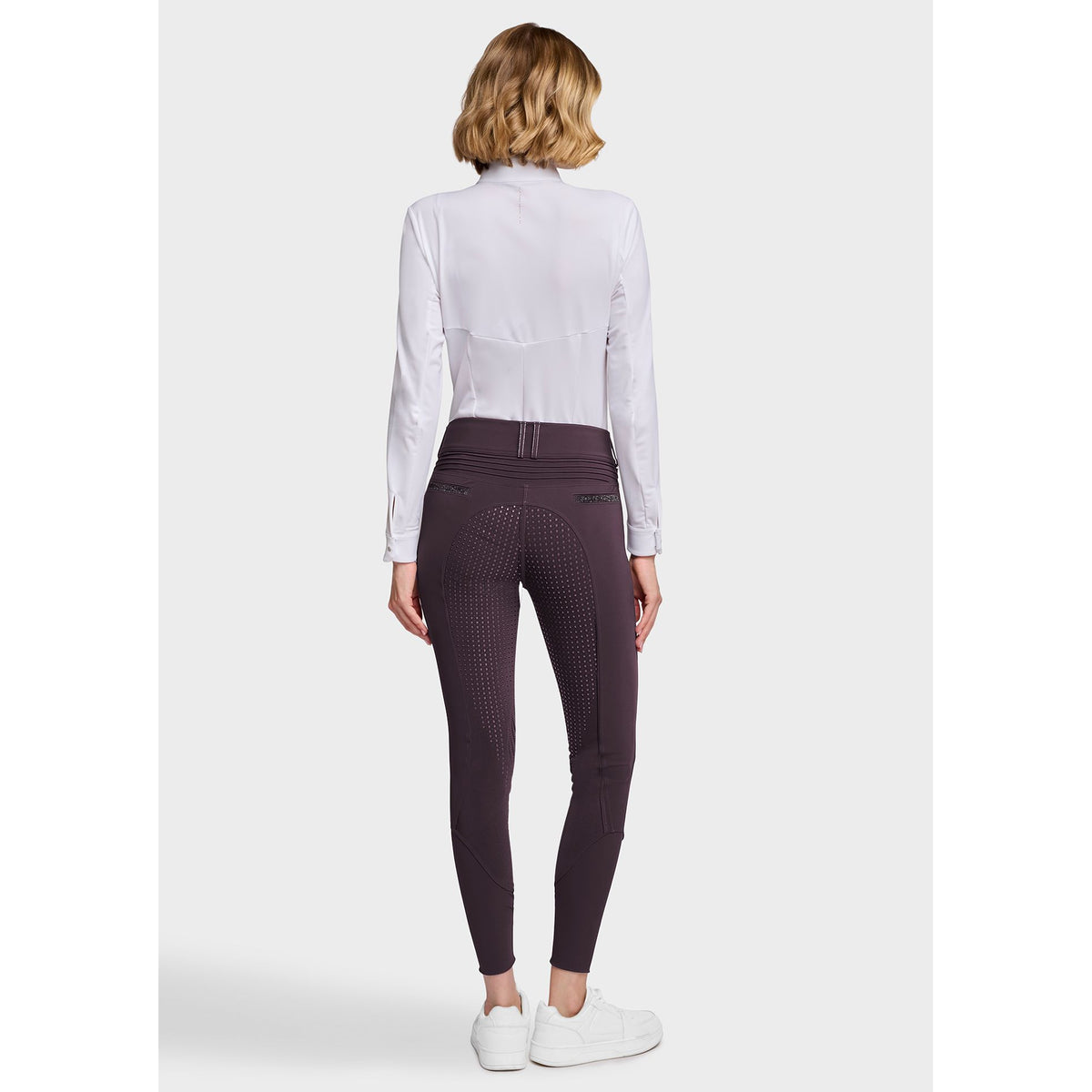 Samshield AW26 Clara Crystal Fabric Full Grip Breeches - Black Cherry