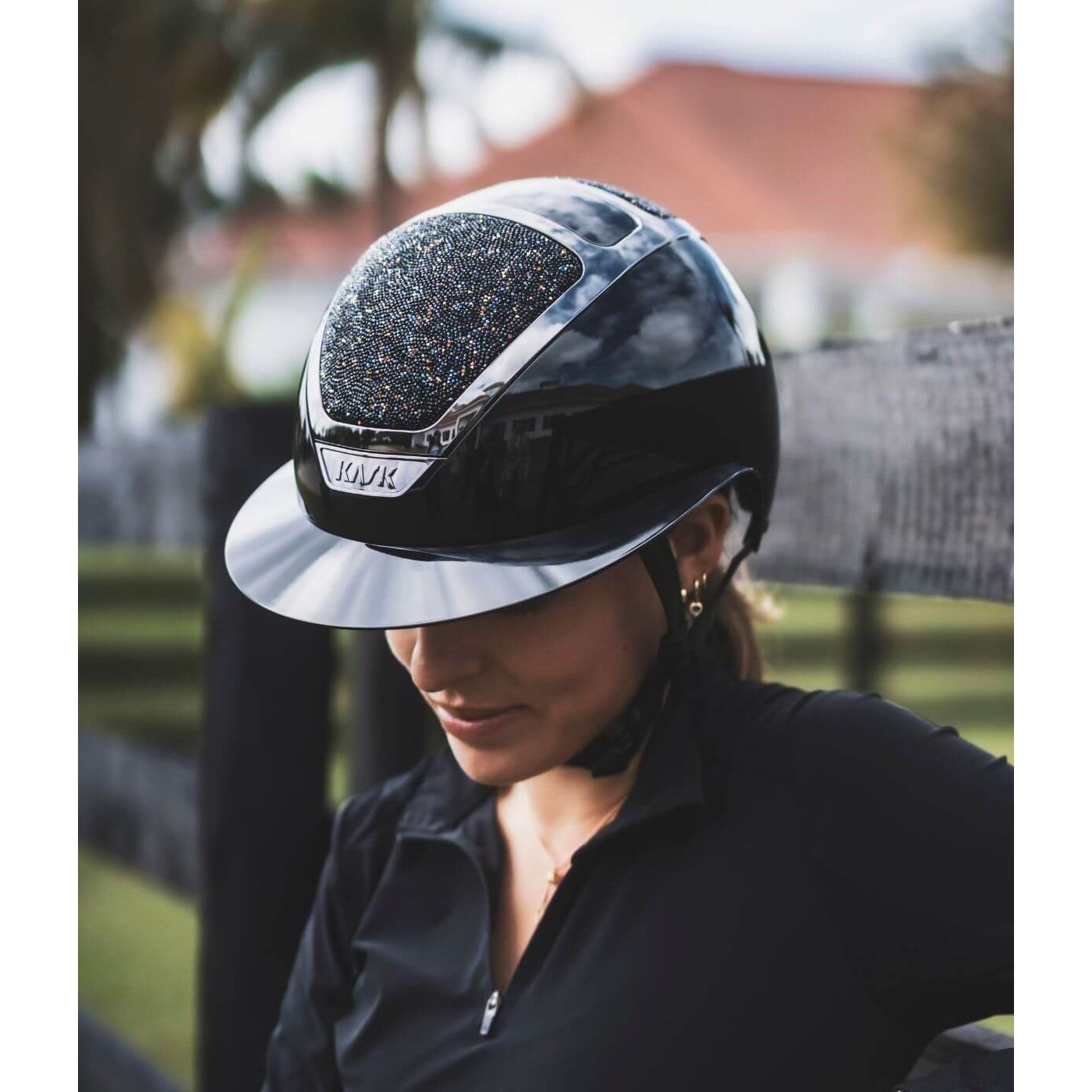 Kask Swarovski Midnight Mixture - regular peak or wide peak