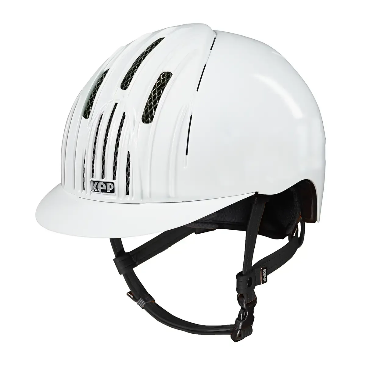 Kep Cromo2 - KEP Endurance Horse Ball Soft Visor Helmet / Glossy White