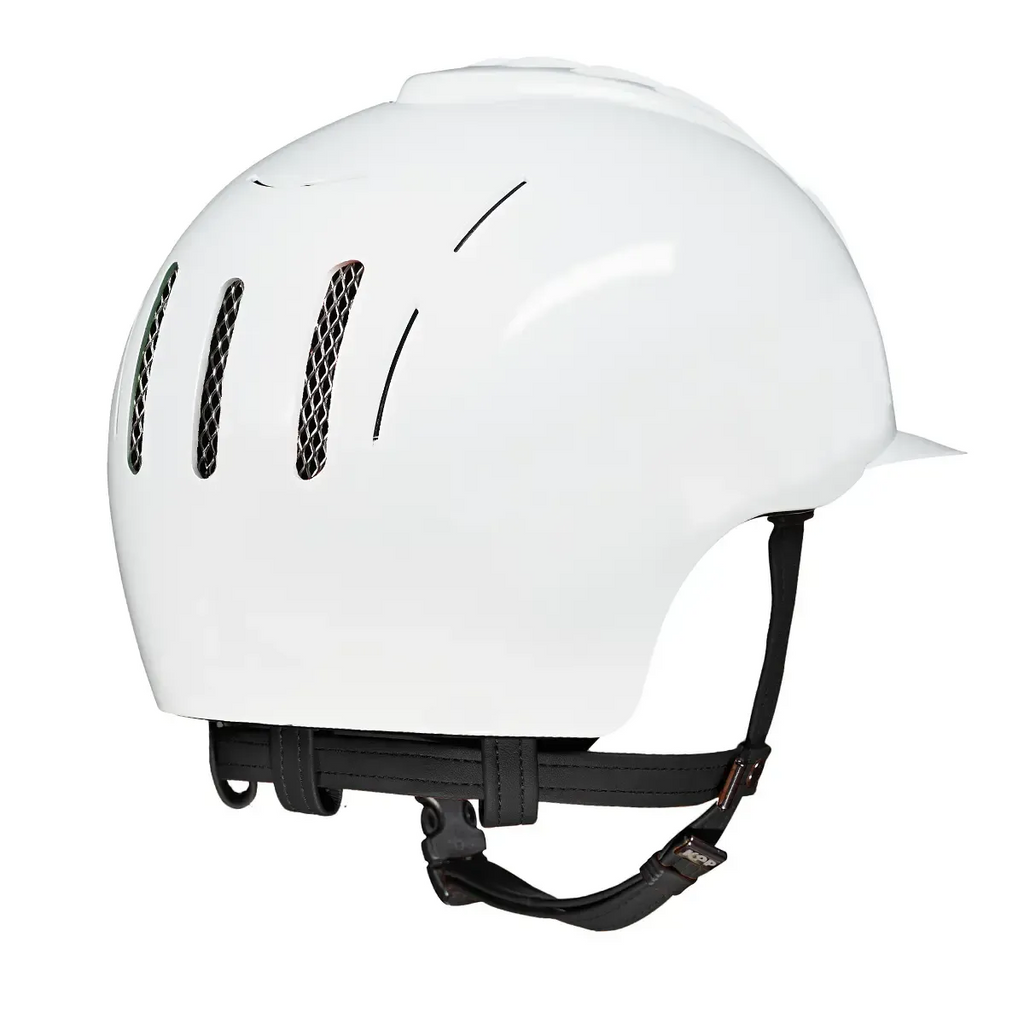 Kep Cromo2 - KEP Endurance Horse Ball Soft Visor Helmet / Glossy White