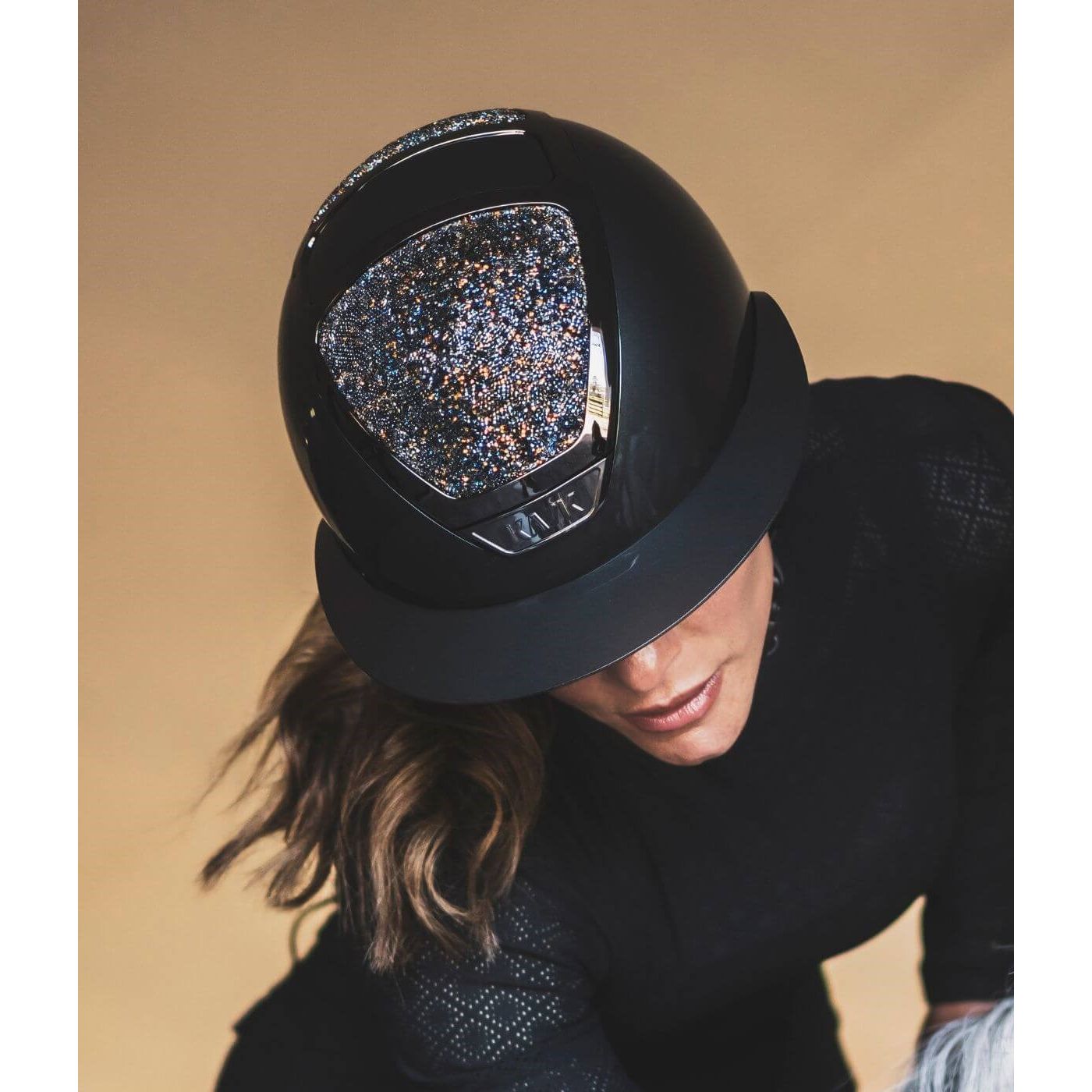 Kask Swarovski Midnight Mixture - regular peak or wide peak