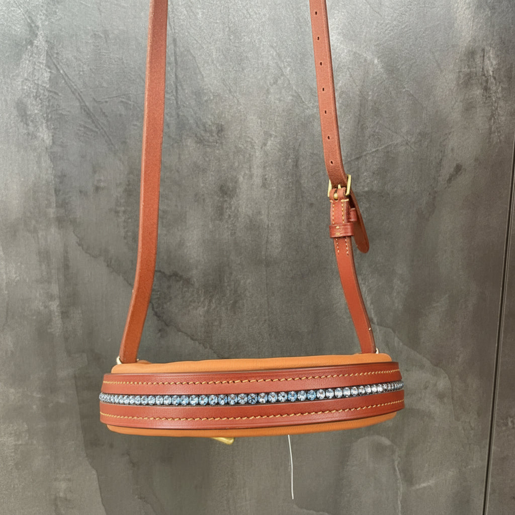 Otto Schumacher Diamante Cavesson Noseband - Havana Brown - COB