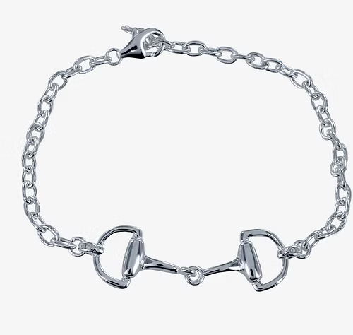 Stirrup & Lead - Chunky Sterling Single Snaffle Bracelet