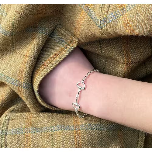 Stirrup & Lead - Chunky Sterling Single Snaffle Bracelet
