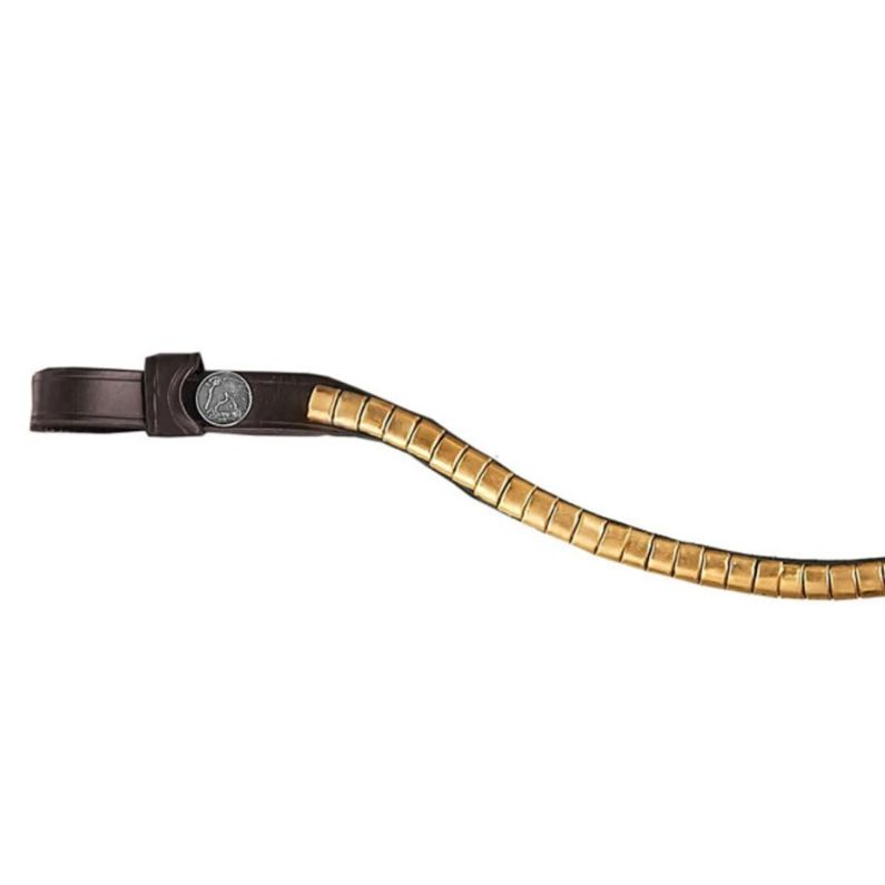 Finesse Metal Large Clincher Browband Gold