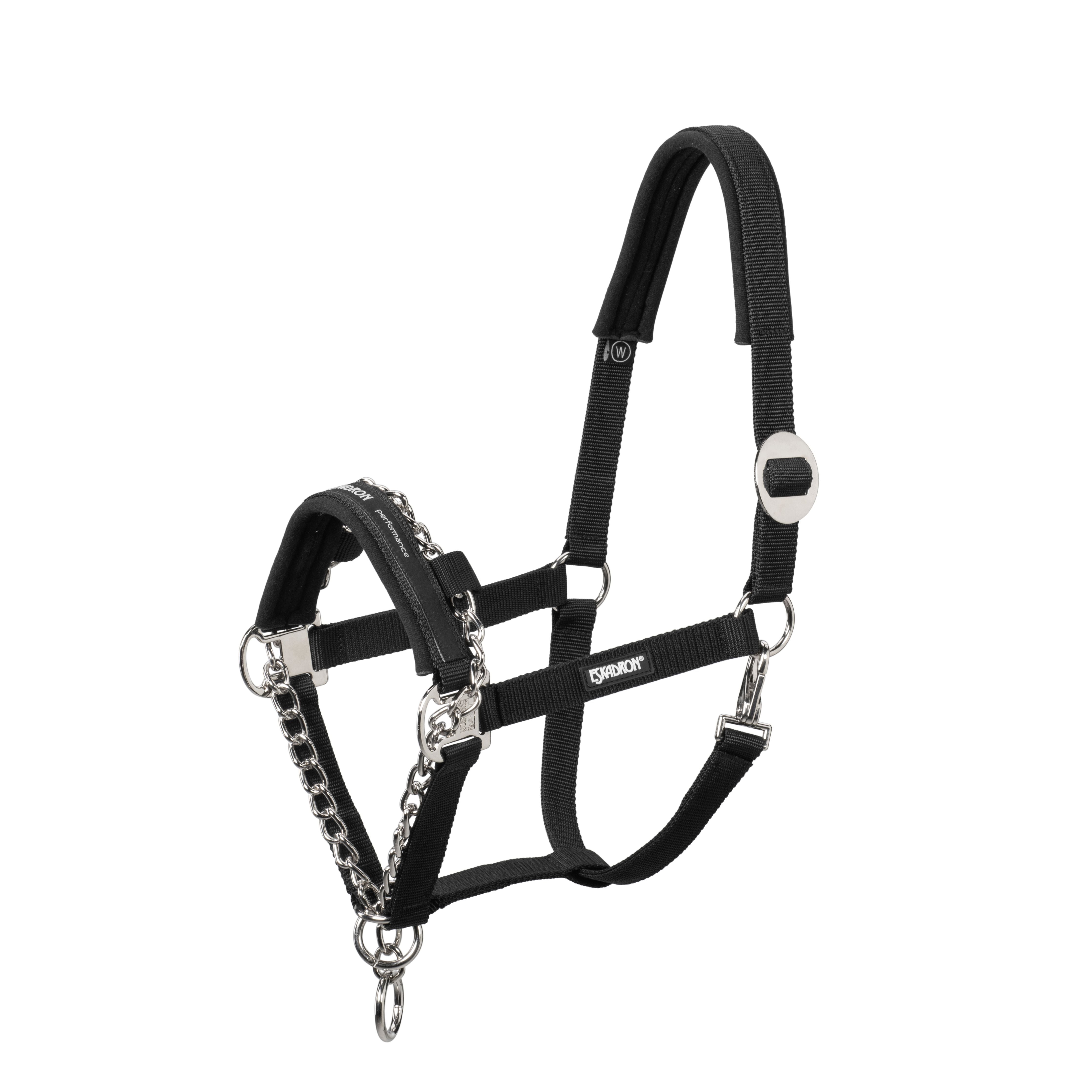 Eskadron Control Headcollar -  Black Sliding Buckle