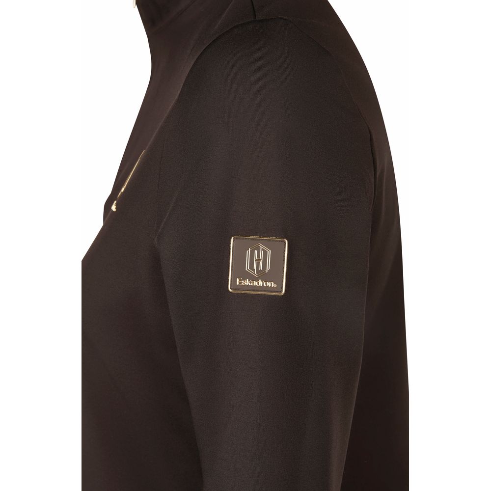 Eskadron AW25 Heritage Half zip shirt 822158- Black Truffle 90