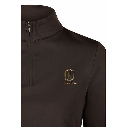 Eskadron AW25 Heritage Half zip shirt 822158- Black Truffle 90