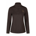 Eskadron AW25 Heritage Half zip shirt 822158- Black Truffle 90