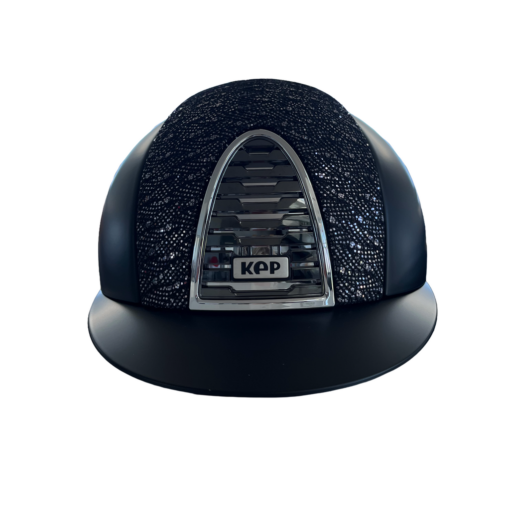 Kep Cromo2 Black Textile Mirror Medium KE6