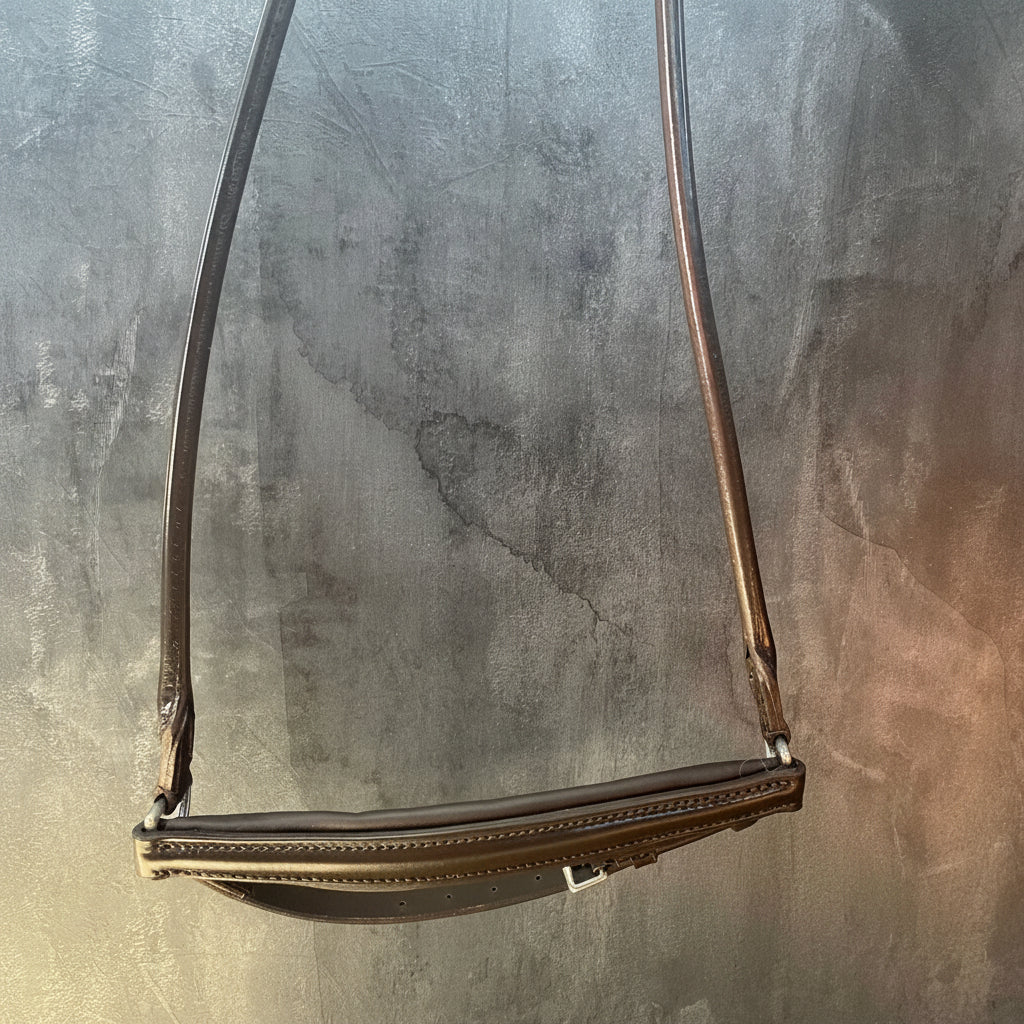 Otto Schumacher Drop Noseband - Brown/rolled leather - COB