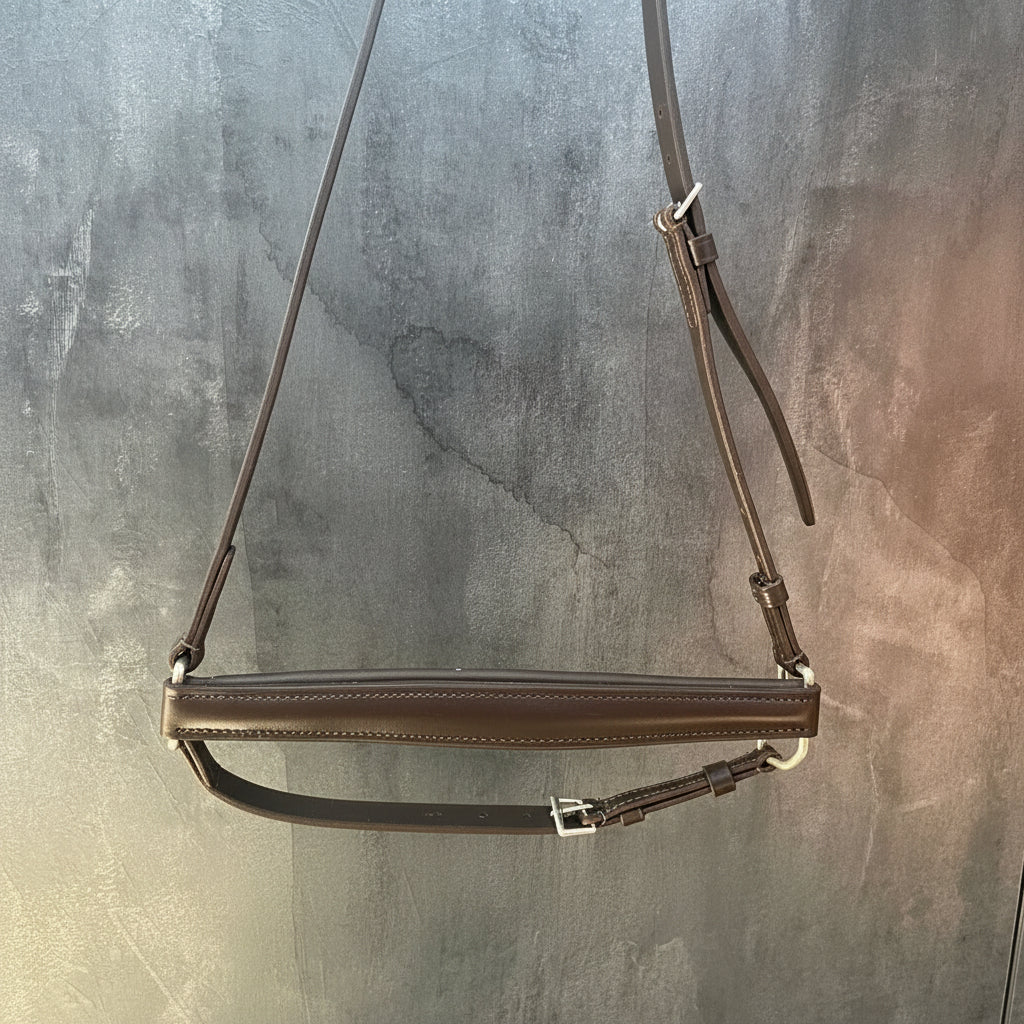 Otto Schumacher Drop Noseband - Brown/flat leather - COB