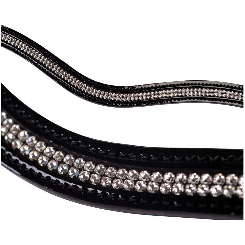 Fairfax Black Patent Browbands