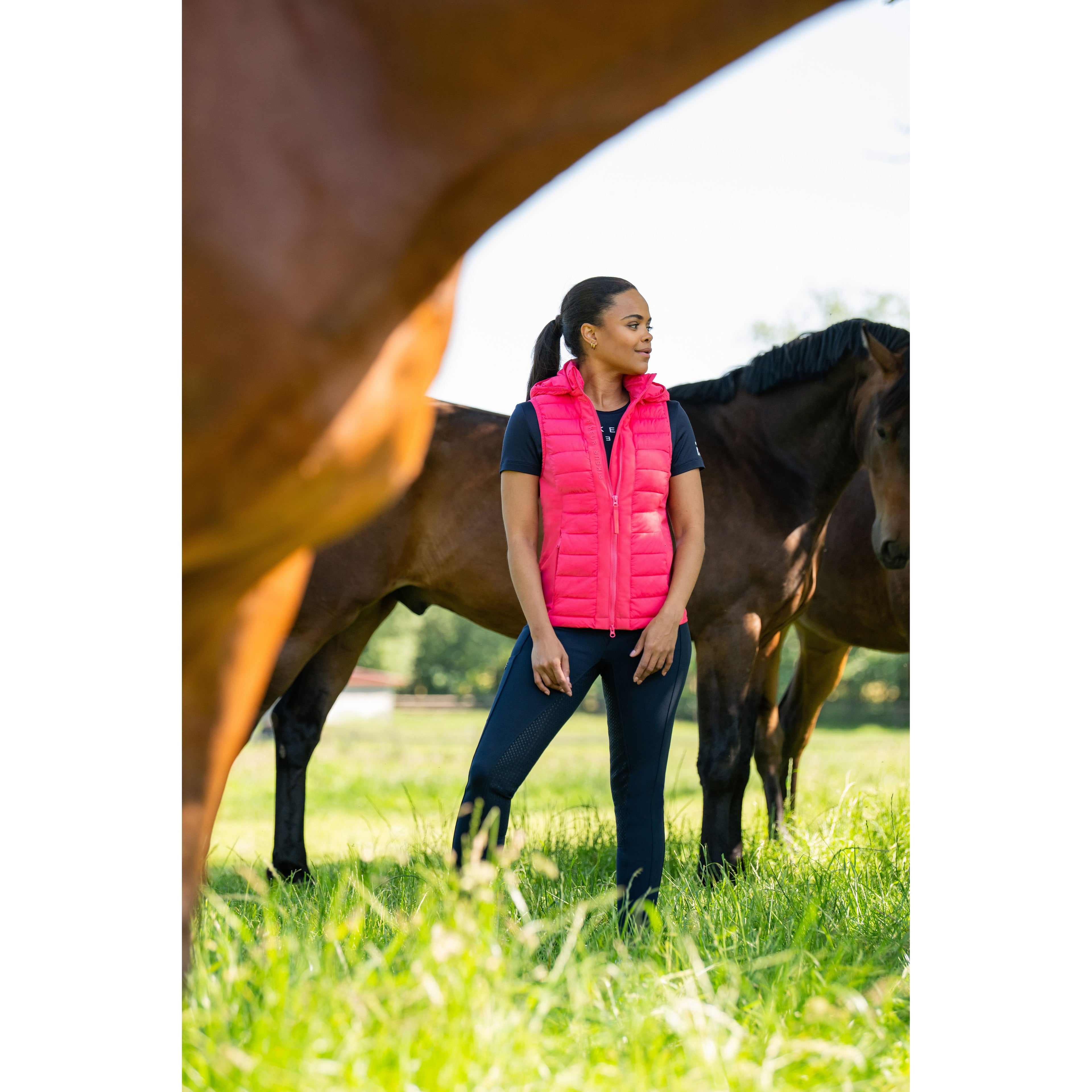 Pikeur SS26 Hybrid Vest - 1003 - Raspberry 950