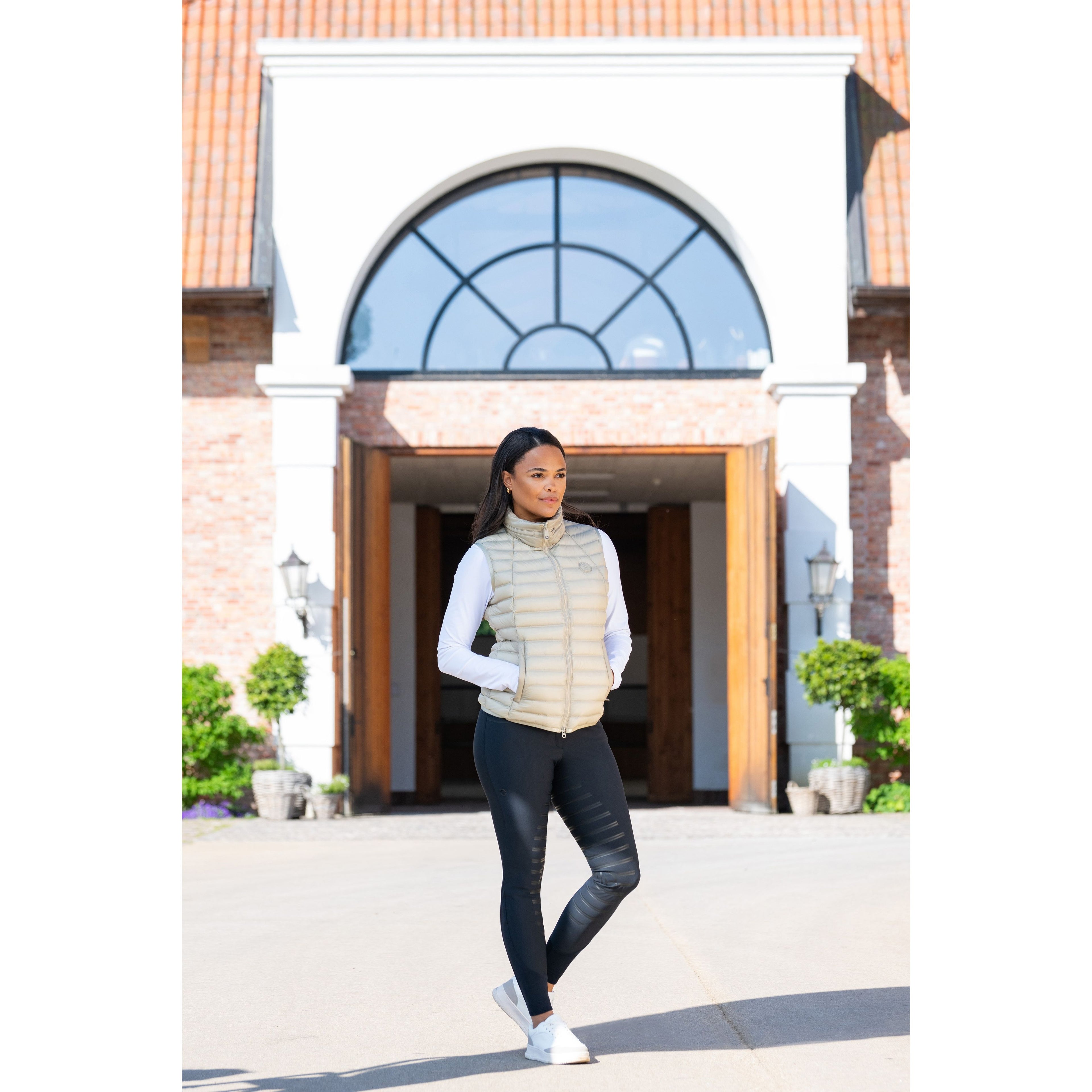 Pikeur SS26 Quilted Vest Athleisure - 1004 - Frosted Sage 040