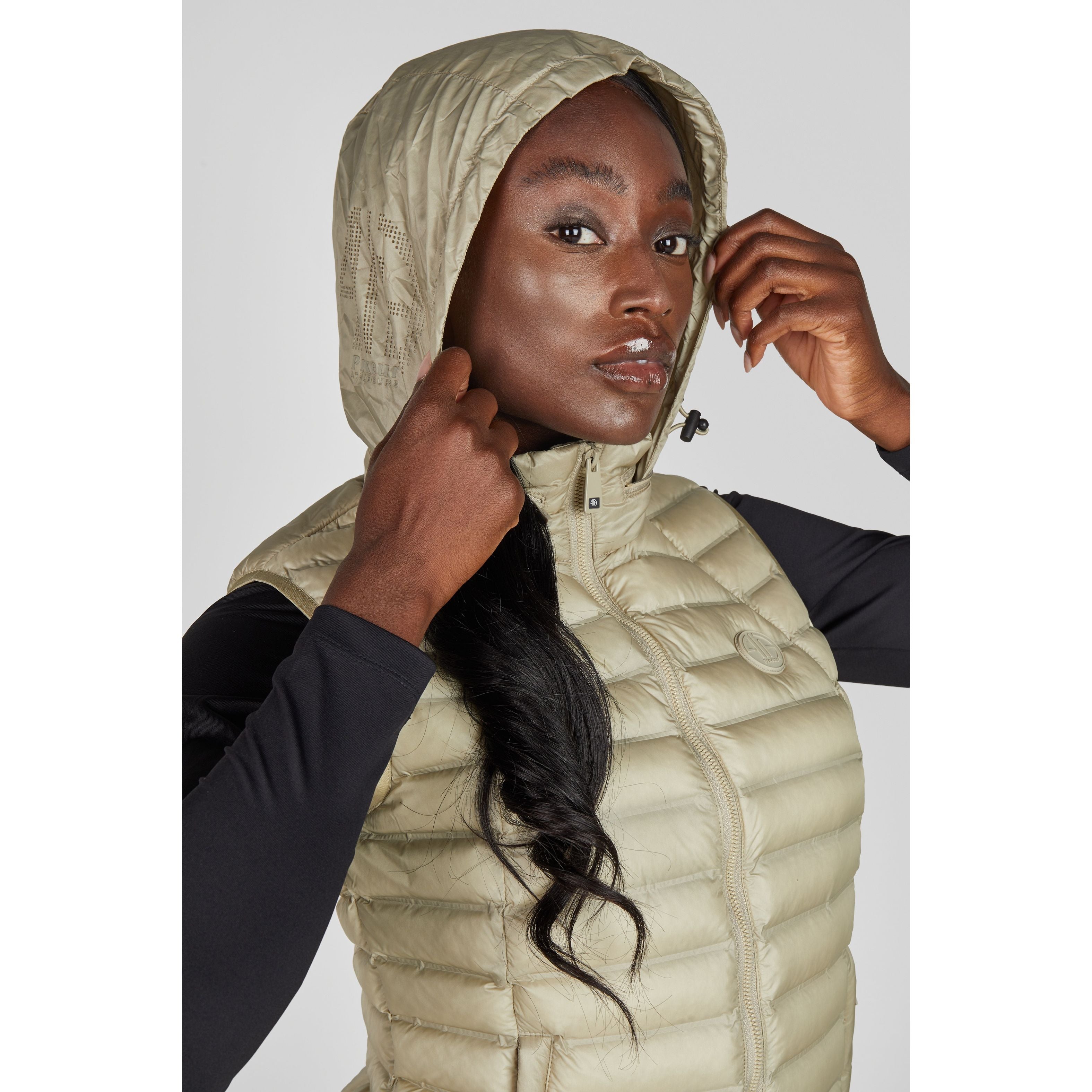 Pikeur SS26 Quilted Vest Athleisure - 1004 - Frosted Sage 040