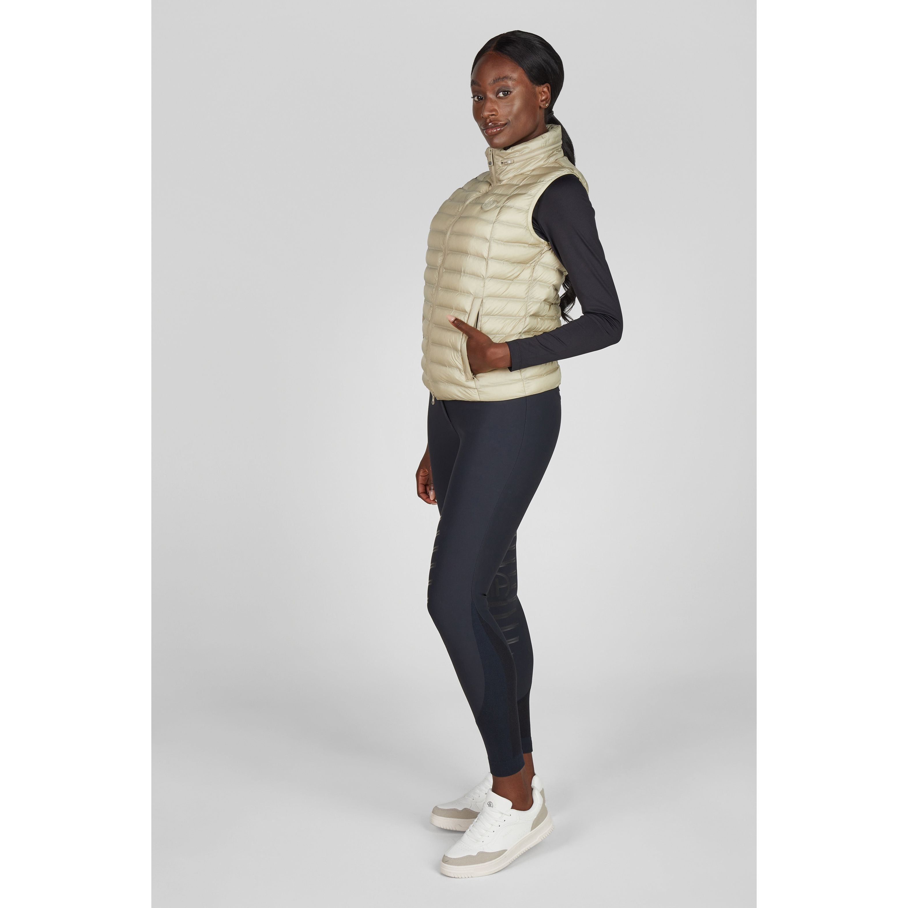 Pikeur SS26 Quilted Vest Athleisure - 1004 - Frosted Sage 040