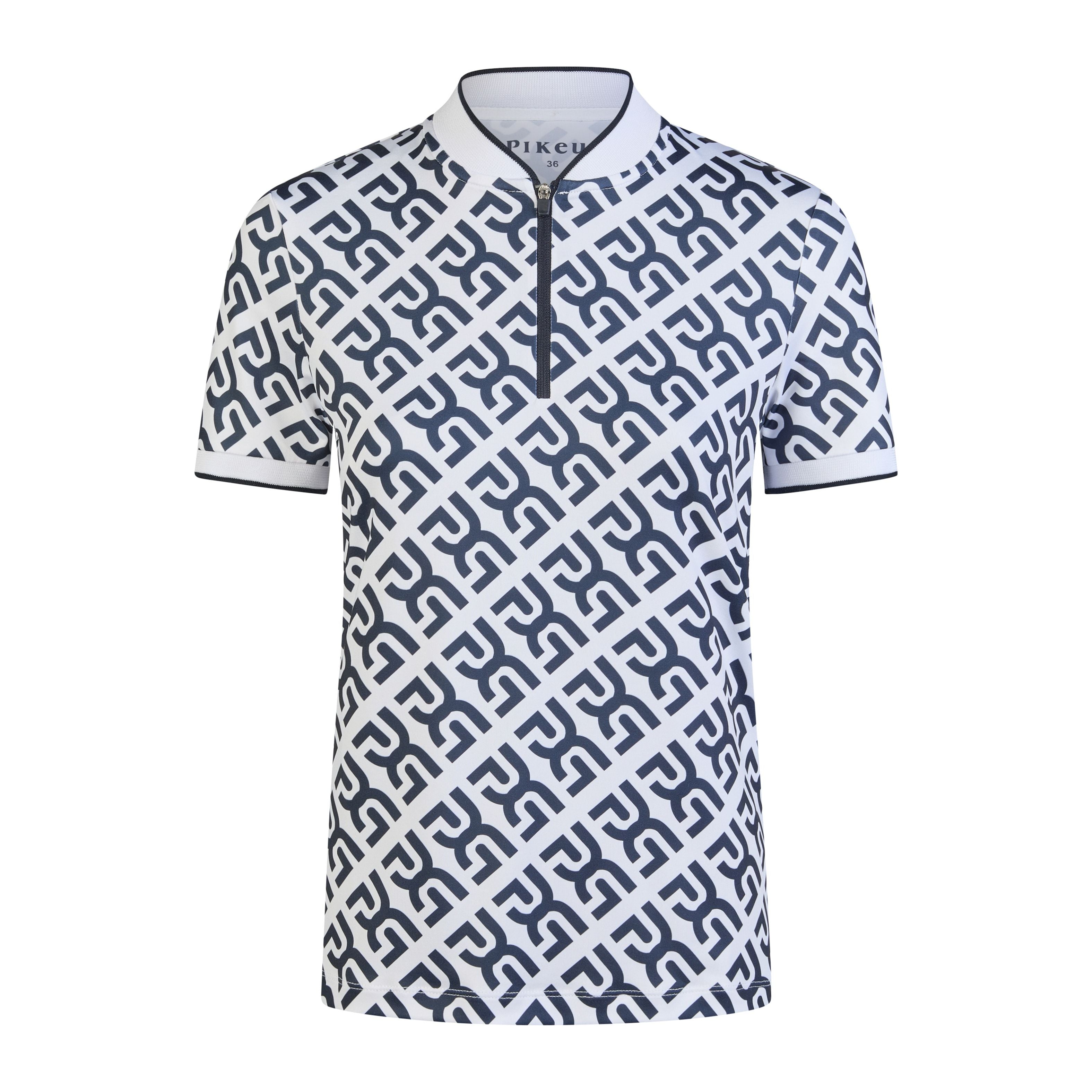 Pikeur SS26 Zip Polo Shirt - 1204 - Night Blue 390