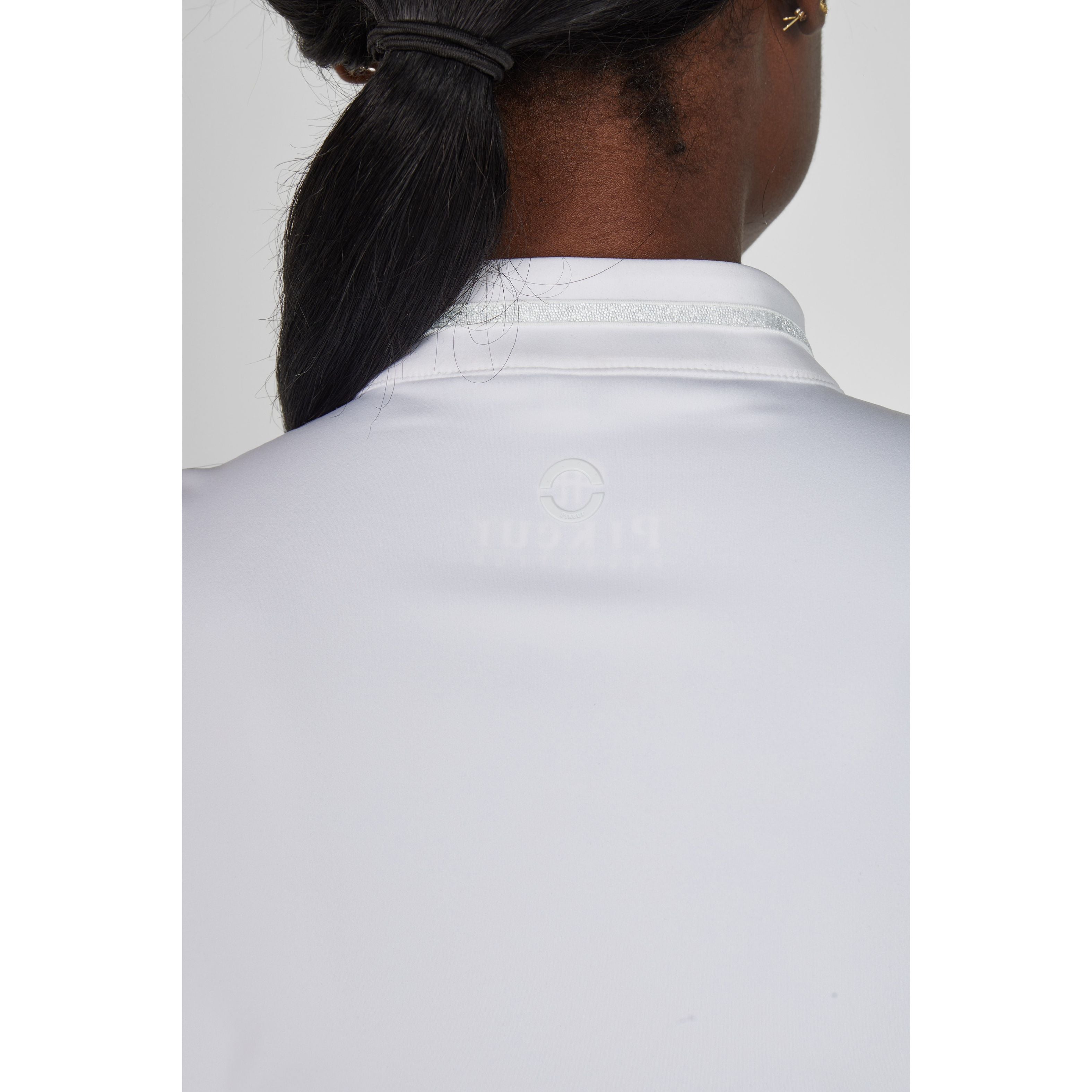 Pikeur SS26 Function Zip Shirt 'Selection' 1216 - White 010